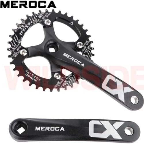 MEROCA MTB Mountain bike Square Hole crankset 170mm 32/34/36/38/40/42T chainring 104 BCD bicycle Crankset bike parts