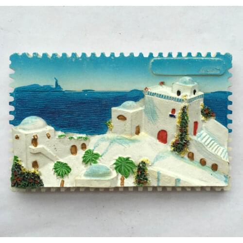 Greece travel to commemorate the fridge posted on the Santorini tourism collection magnetic beautiful Aegean Sea Fridge Magnets
