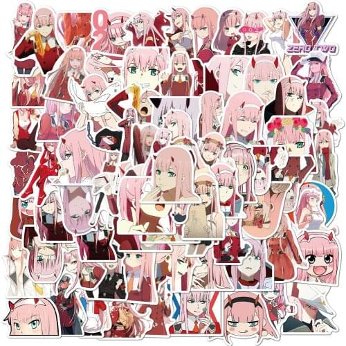 10/50/100Pcs Anime DARLING In The FRANXX Stickers for Motorcycle Luggage Laptop Refrigerator Skateboard Bicycle Toys Sticker