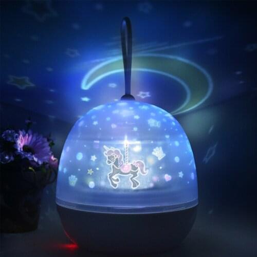 4 Watt Night Light For Children 2 in 1 Night Light Projector DC5V USB Powered Night Lamp For Kids Room Baby Sleeping Lamp