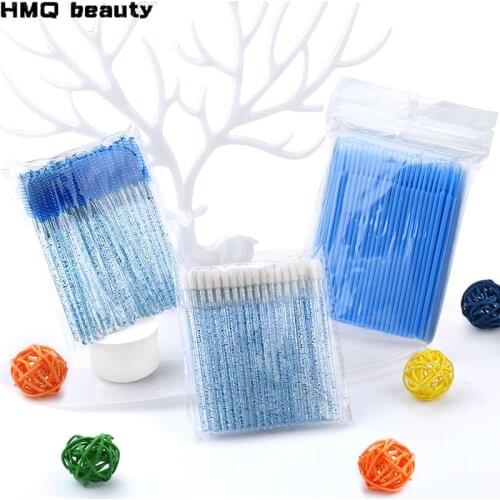 Disposable Eyelash Brush MicroBrush Eyebrow Lip Eyelashes Extension Mascara Wands Applicator Grafting Eyelash Makeup Tool
