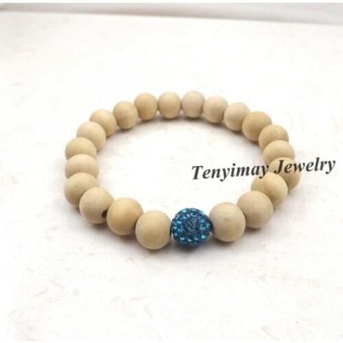Wholesale 20pcs/lot Peacock Crystal Bracelet Original Wooden Bracelet For Women Free Shipping