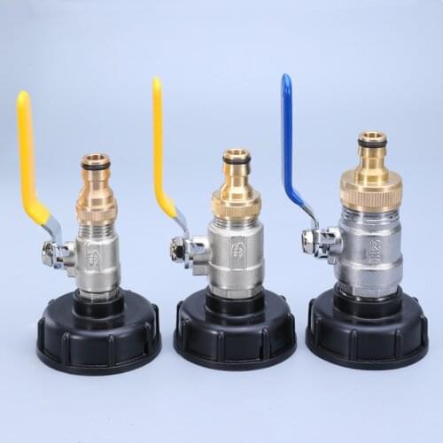 IBC Tank Adapter S60X6 To Brass Tap Replacement Valve 60mm Coarse Thread Hose Adapter Garden Water Connectors Drain Adapter