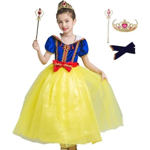 Girls Dresses Girls Snow White Princess Dress Children clothes Party Cosplay Costume Children Stage Fantasy Christams Clothes