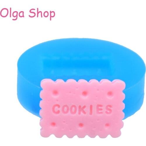 QYL131 22.6mm Rectangular Cookie Flexible Silicone Mold - for Dessert Fondant, Sugarcraft, DIY Biscuit Baking, Candy, Resin Mold