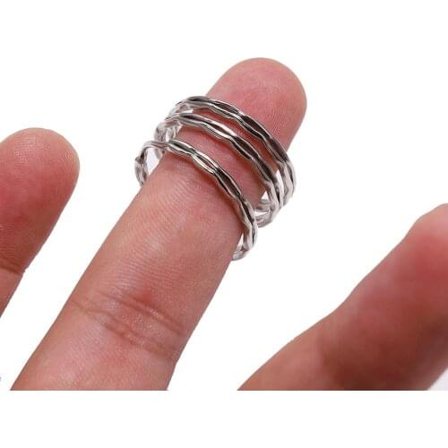 30pcs/lot Rhodium Color Split Key Rings 25mm Keyring Keychain Llaveros clasp Findings Key For DIY Jewelry Making Accessories