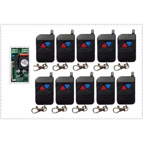 Most simple wiring New AC 220V 1CH RF Wireless Remote Control Switch System & 10*black Remote+1 * receiver (with cover)