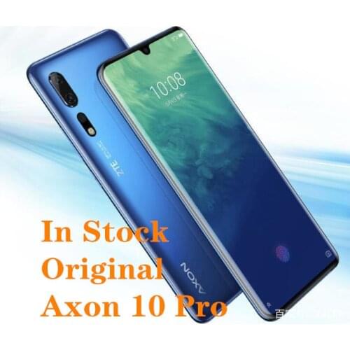 International Version ZTE Axon 10 Pro Smartphone 6.47" Snapdragon 855 6G RAM 128G ROM Android 9.1 48.0MP Fingerprint Phone NFC