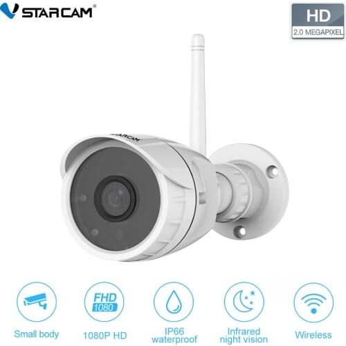 Vstarcam 1080P 2MP FHD Security Waterproof Surveillance Camera Wireless IR-Cut CCTV Outdoor Bullet IP Camera C17S