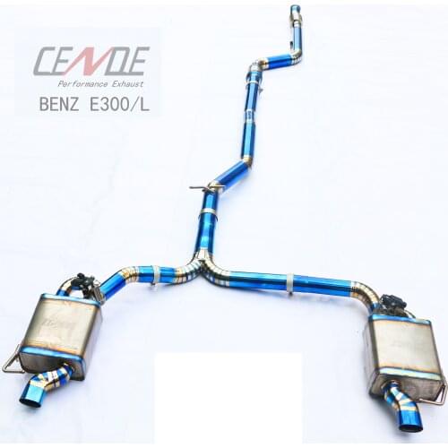Performance Stainless Steel Car System Exhaust for Benz Mercedes w212 E180 E200 E260