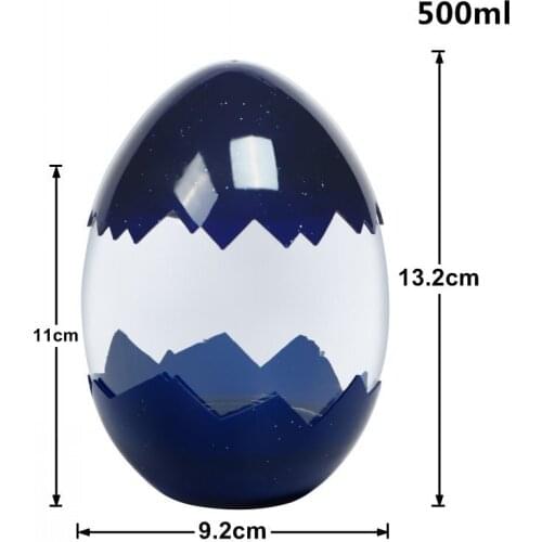 10pcs Net red eggshell milk tea cup disposable creative coffee drinks bottle party dark blue pudding jelly plastic cup with lid