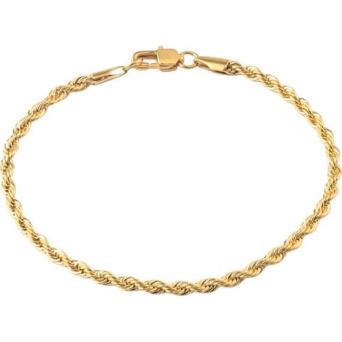 18cm Bracelets Curb Cuban Link Chain Stainless Steel Mens Womens Bracelets Bangle Gold Fashion Jewelry Gifts