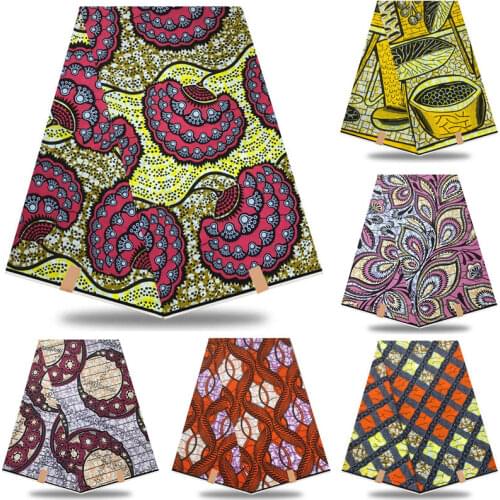 2021 Ankara African Cotton Wax Prints Fabric African wax High Quality African Real Angola Wax Fabric For Party Dress XDR03