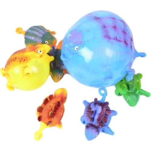 4Pcs Kids Funny Blowing Inflatable Animals Dinosaur Balloons Ball Novelty Toys BX0D
