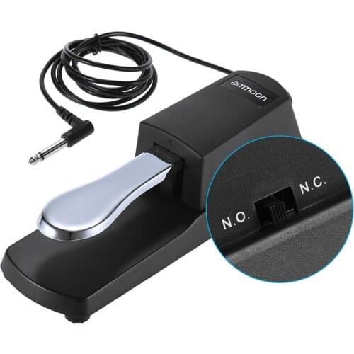 Ammoon Piano Keyboard Sustain Damper Pedal for Roland Korg Electric Piano Electronic Organ Synthesizer