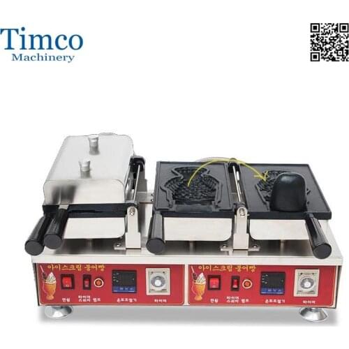 Taiyaki Maker Digital 110V 220V Electric 2PCS Fish Waffle Making Machine