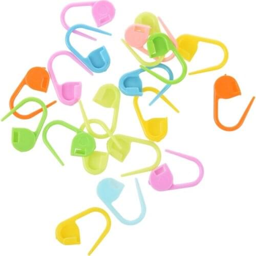 AT69 -20 pcs Knitting Crochet Blocking needle Markers/ A diaper Pin to a New Baby Greeting Card