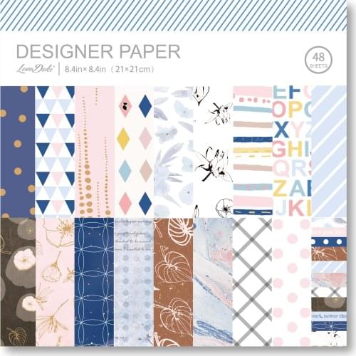 Lovedoki Blue Series Material Paper Junk Journal Notebook Planner Scrapbooking Cards Vintage Decorative DIY Craft Paper Sticker
