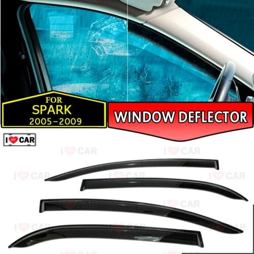 Window deflector for Chevrolet Spark 2005-2009 car window deflector wind guard vent sun rain visor cover car styling decor