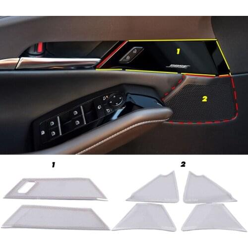 For Mazda CX-30 CX 30 CX30 2020 Car Accessories Front Column Roof Horn Hood Speaker Cover Sound Decorative Frame Sequins
