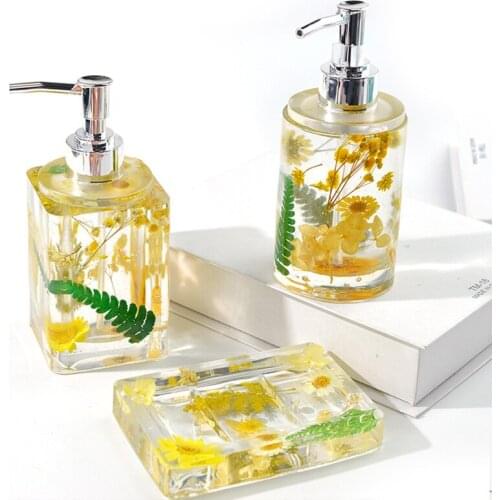 Perfume Refillable Bottle Sprayer Pump Silicone Molds DIY Handmade Craft Making Storage Bottles Epoxy Resin Mould