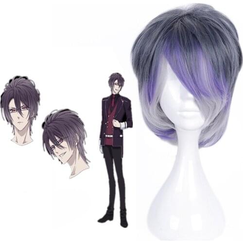 DIABOLIK LOVERS Cosplay Wigs Sakamaki Reiji Cosplay Wigs Heat Resistant Synthetic Anime Cosplay Wig Halloween Carnival Party Wig