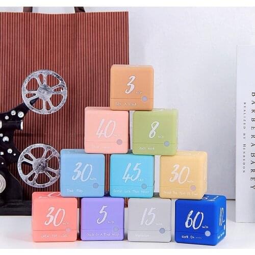 Rubiks Cube Time Manager Electronic Bedroom Kitchen Learning Timer Countdown Timer Mute Alarm Clock Self-discipline Reminder
