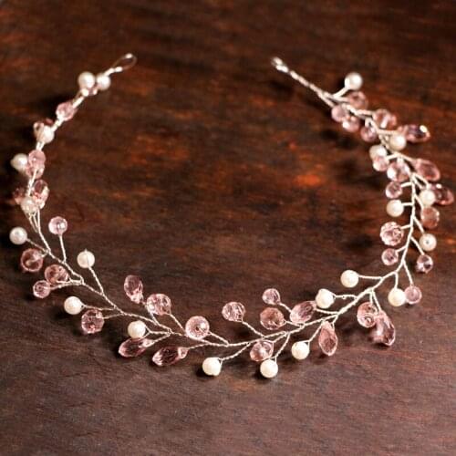 Crystal Tiara Handmade Bridal Headbands Women Hair Jewelry Head Chain Wedding Hair Accessories Headpiece 3 Jewellrys Hairbands