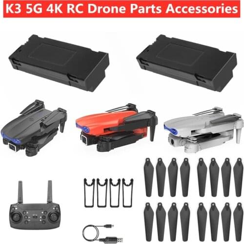 K3 K-3 4K Wifi FPV RC Drone 3.7V 1800mAh Battery/Propeller/Protect Frame/Remote Controller For K3 Accessories And Main Blades