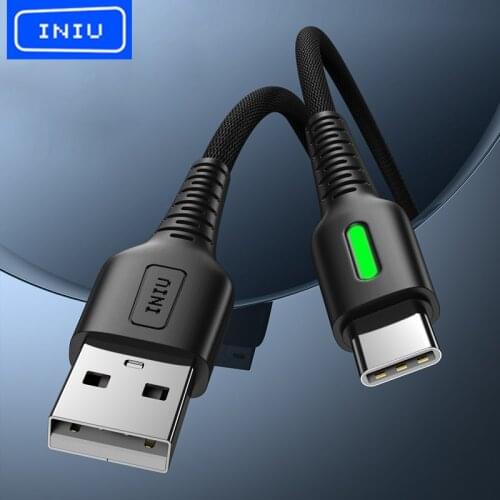 INIU USB Type C Cable Fast Charging Type-C Phone Charger Data Cord For iPhone 12 11 Pro Max Xs X 8 7 Huawei Xiaomi Redmi Samsung
