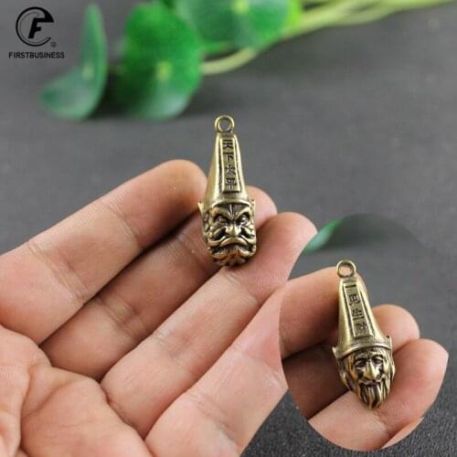 Copper Black & White Impermanence Pendant Necklace Statue Ssculpture To Meet The Money Handmade Brass Key Chain Pendants Jewelry