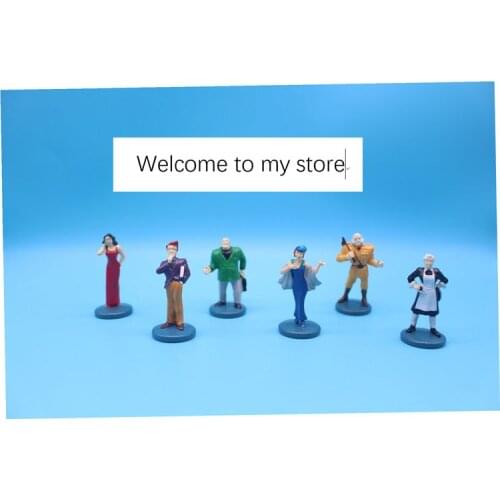 Mini pvc figure model toy 6pcs/set cclue