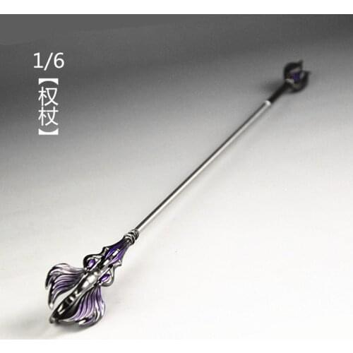 1/6 Soldier Miniature Weapon Model Scepter And Staff 12'' Action Figure Weapon Model Scene Props Accessories Fit Gift Collection