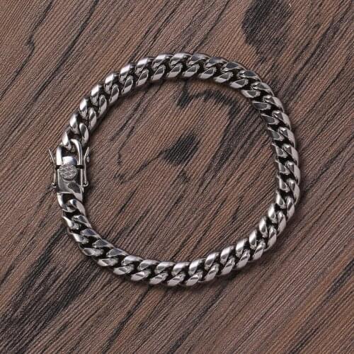 Mens Couple Bracelets Punk Chain 2021 Trend Bangles Man Bracelet Accessories Gothic Style Hand Chains Fashion Men Jewelry
