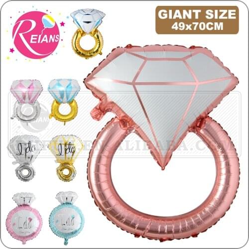 Huge Lover Wedding Marriage Anniversary lover Balloon, Diamond Balloon Bride Ring Engagement Foil Valentine Balloons Party Toys