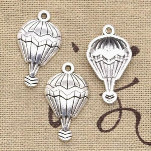 10pcs Charms Fire Balloon 29x17mm Antique Making Pendant fit,Vintage Tibetan Bronze Silver color,DIY Handmade Jewelry