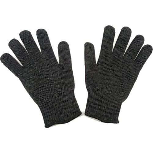 Work Gloves Stainless Steel Wire Mesh Gloves Stab Resistant Cut Static Resistance Level 5 Cut Protection