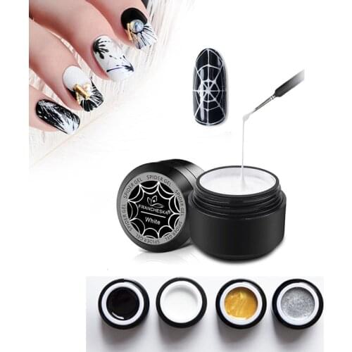 Nail Art Stretch Gel Need UV Lamp Drawing Glue Super Stretch Japan DIY UV Colors Gel Painted Glue Nails Drawing Spider Polish