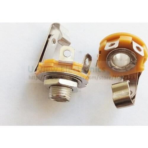 NCHTEK Electric Guitar Socket 6.35mm 1/4" Mono Input Output Jack Guitar Parts/Free Shipping/50PCS