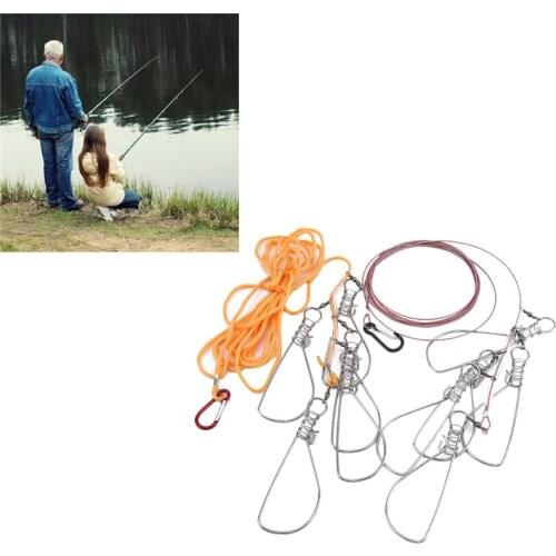 Fishing Lock Buckle Live Fish Lock Belt Professional Fishing Lock Buckle Fishing Tackle Tools Outdoor Fishing Tools Wire Buckle