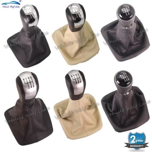 For Skoda Octavia A5 MK2 1Z5 Sedan & Combi 2004 2005 2006 2007 2008 Car 5/6 Speed Gear Stick Shift Knob With Leather Boot