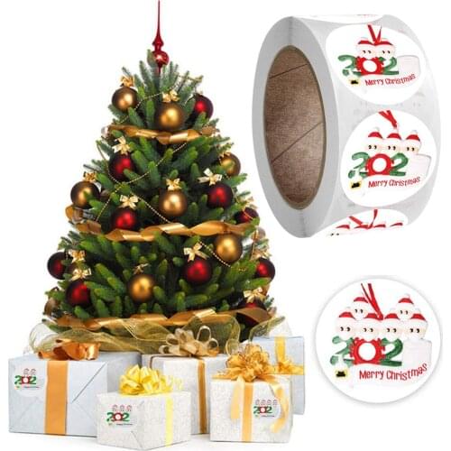 Self Adhesive Christmas Snowman with Face Cover Sticker Tag Envelope Decor --Christmas