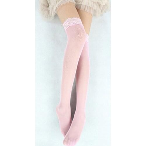 Sexy Stocking Women Thigh High Over Knee Socks White Basic Long Socks