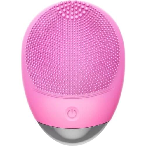 Silicone Electric Facial Cleansing Brush Vibration Face Massage Deep Cleanser Blackhead Remover Pore Cleaner Beauty Instrument F