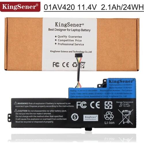 KingSener Laptop Battery For Lenovo ThinkPad T470 T480 A475 A285 Series 01AV419 01AV420 01AV421 01AV489 SB10K97576 SB10K97578
