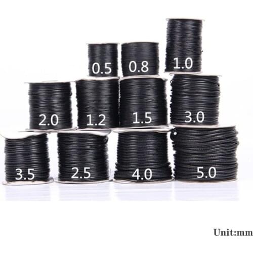 NEW 10 Yards 0.8mm/1mm/1.5mm Waxed Cotton Cord Waxed Thread Cord String Strap Necklace Rope Bead DIY Jewelry Making for Bracelet