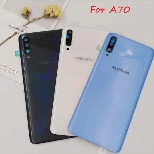 Back Battery Cover For Samsung Galaxy A70 2019 A705 SM-A705F A705DS Rear Door Housing Panel Case Replacement Parts & Camera Lens