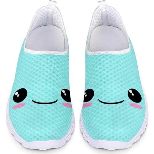 Women Custom pattern Vulcanized Female Sneakers Mesh Shoes For Walking Shallow Solid Non Slip Casual Footwear Ladies Breathable