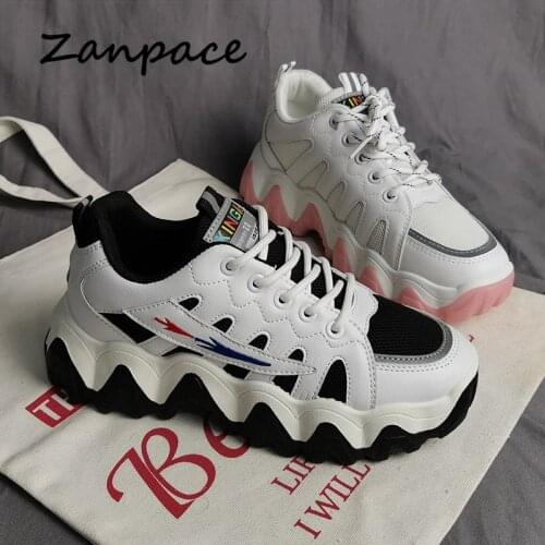 2020 Spring Autumn Women Shoes Vintage Sneakers Breathable Mesh Casual Womens Shoes Cmfortable Fashion Platform Sneakers