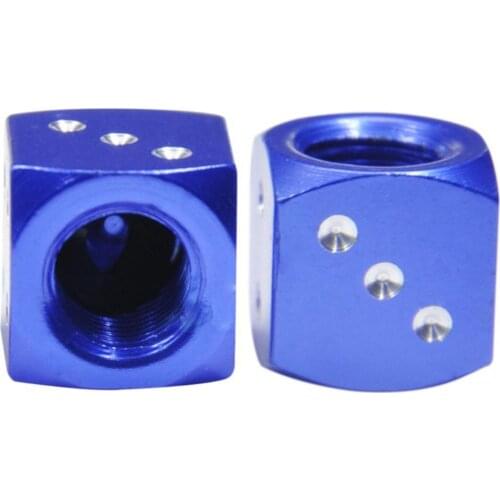 40% Dropshipping!! 4Pcs Dice Design Dust Valve Caps Motorcycles Electric Cars Tyre Tire Stem Cover